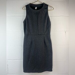 Old Navy Charcoal Gray Sleeveless Sheath Dress, Small PETITE